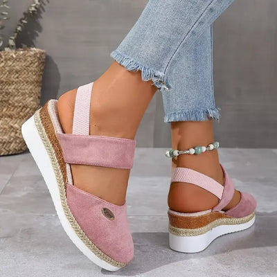 Antonia | Orthopaedic sandals with a platform, breathable and relaxed