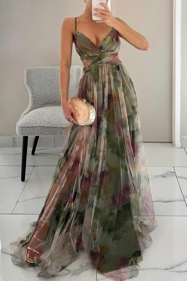 Carola™ | Charming Maxi Dress with Floral Print