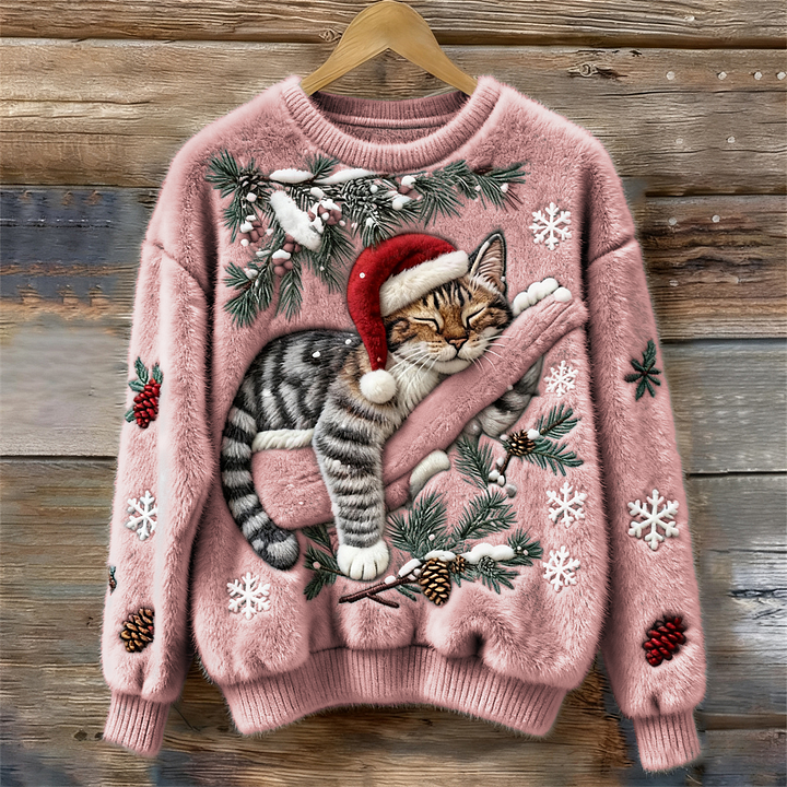 Serena™ | Winter Christmas Cat Sweater