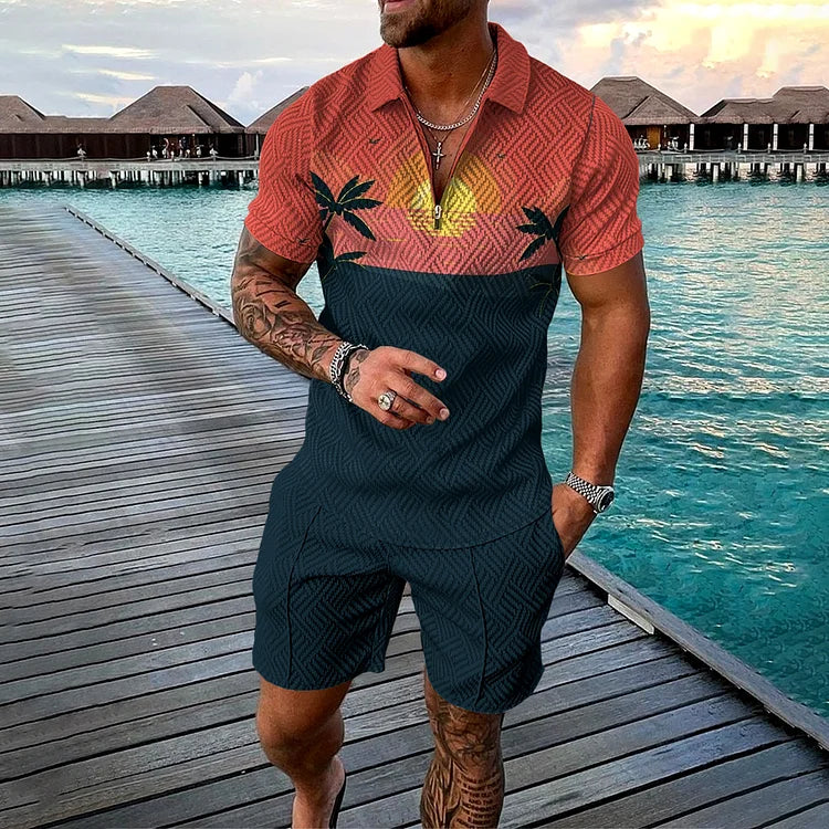 Felix | Cabana Polo Shirt & Shorts Set