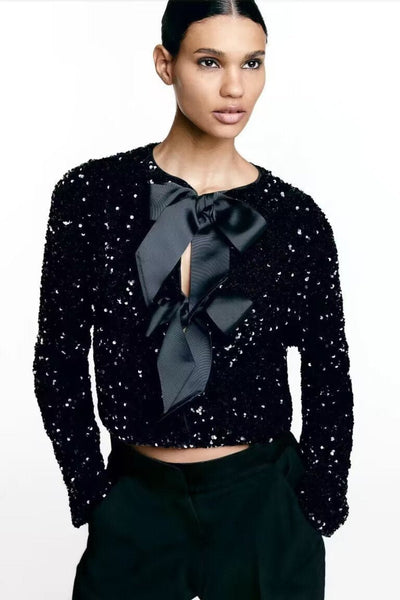 Noria™ | Modern Chic Blouse with Bow Accents