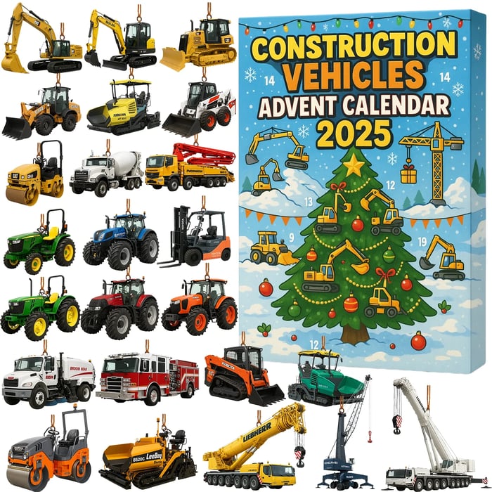 Construction Vehicles Advent Calendar 2025