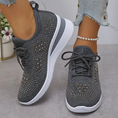 Giselle™ | Orthopaedic Sneakers with Sparkling Rhinestones