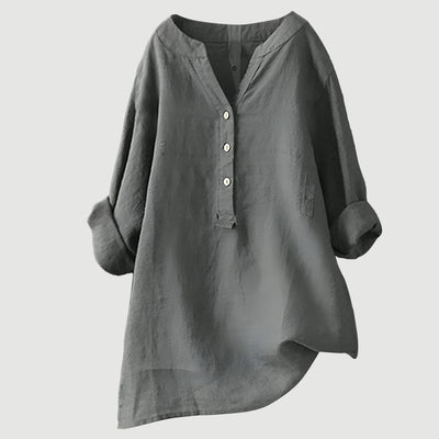 Zarina™ | Comfortable Linen Blouse