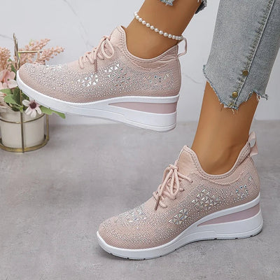 Giselle™ | Orthopaedic Sneakers with Sparkling Rhinestones