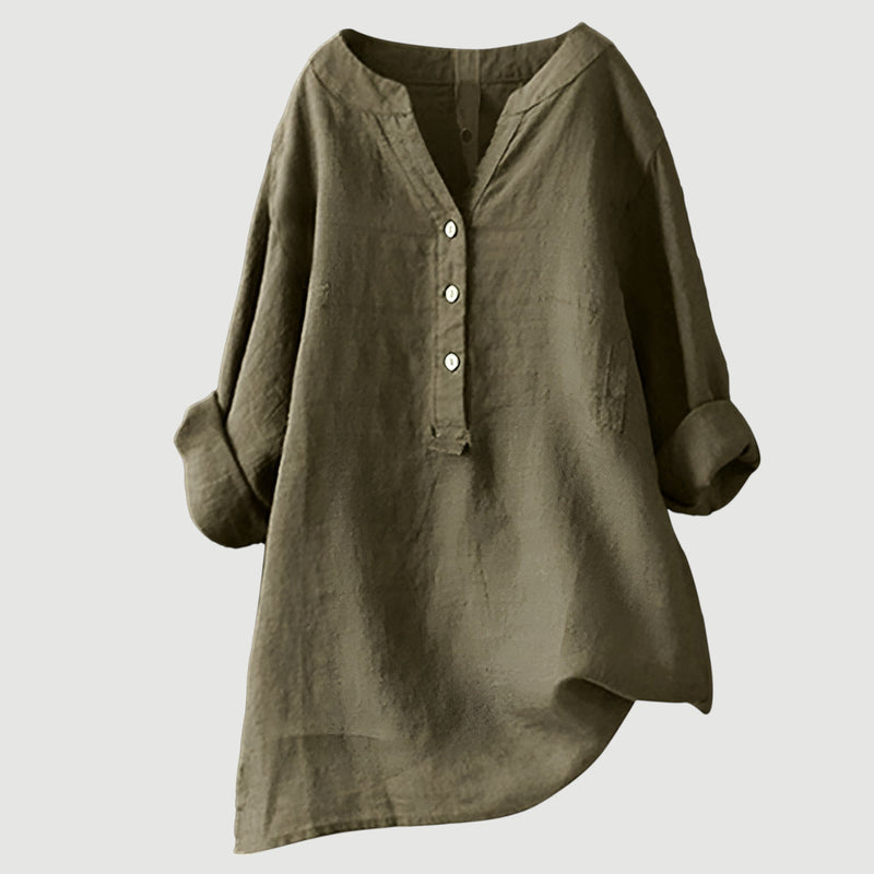 Zarina™ | Comfortable Linen Blouse