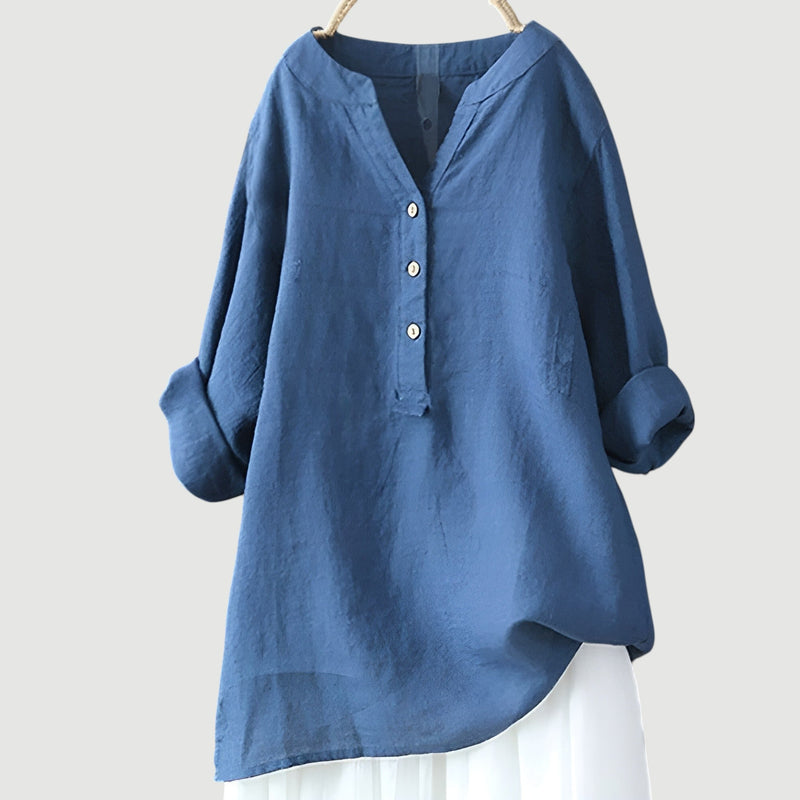 Zarina™ | Comfortable Linen Blouse