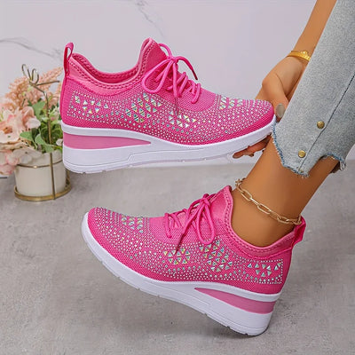 Giselle™ | Orthopaedic Sneakers with Sparkling Rhinestones