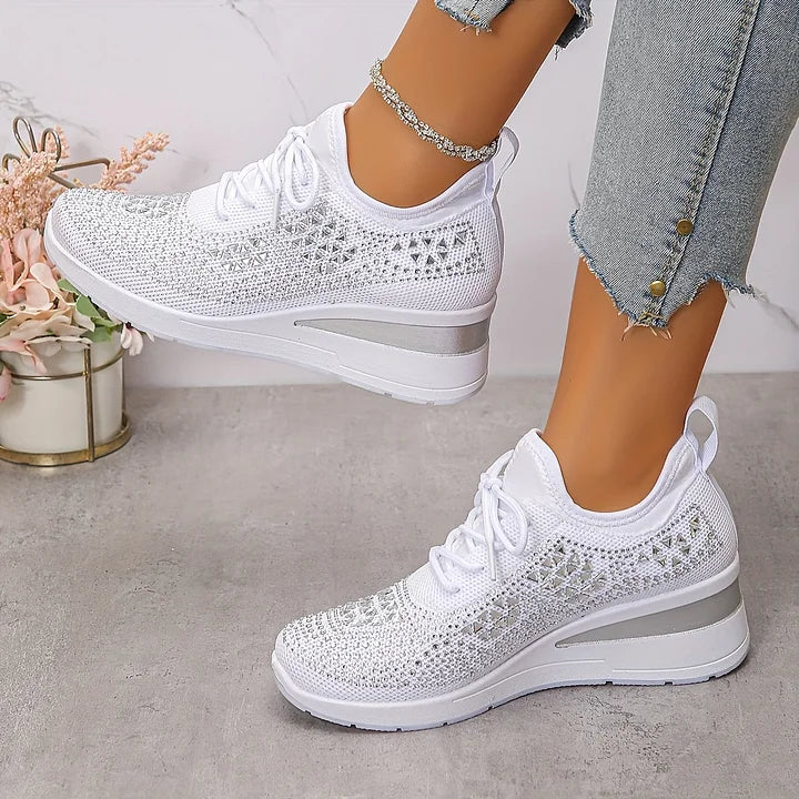 Giselle™ | Orthopaedic Sneakers with Sparkling Rhinestones