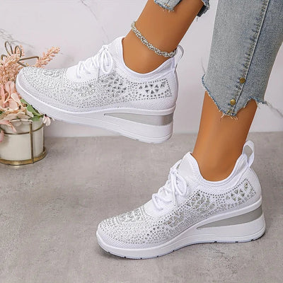 Giselle™ | Orthopaedic Sneakers with Sparkling Rhinestones