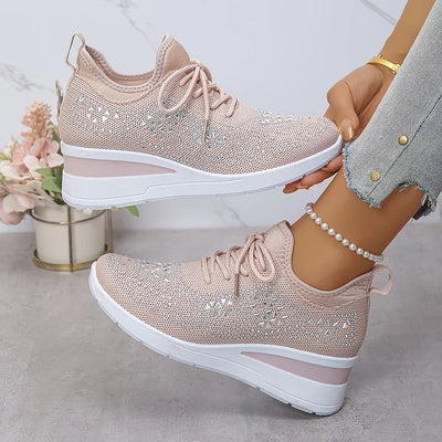 Giselle™ | Orthopaedic Sneakers with Sparkling Rhinestones