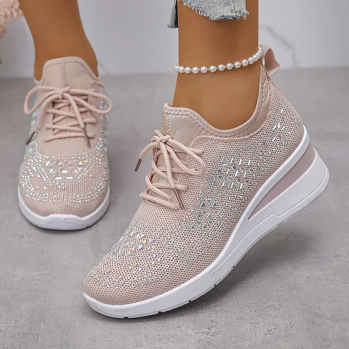 Giselle™ | Orthopaedic Sneakers with Sparkling Rhinestones