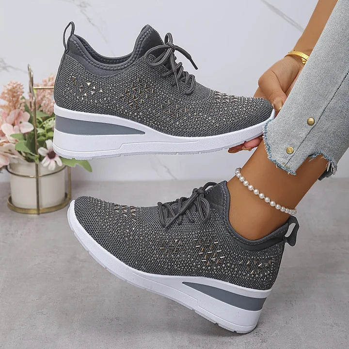 Giselle™ | Orthopaedic Sneakers with Sparkling Rhinestones