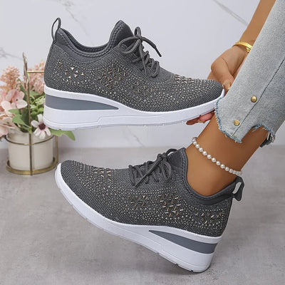 Giselle™ | Orthopaedic Sneakers with Sparkling Rhinestones