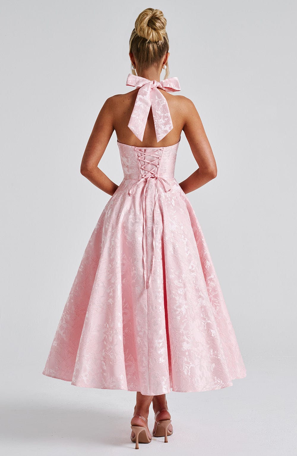 Ara™ | Midi Dress with Halter Neckline