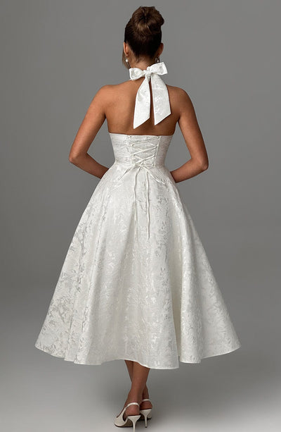 Ara™ | Midi Dress with Halter Neckline