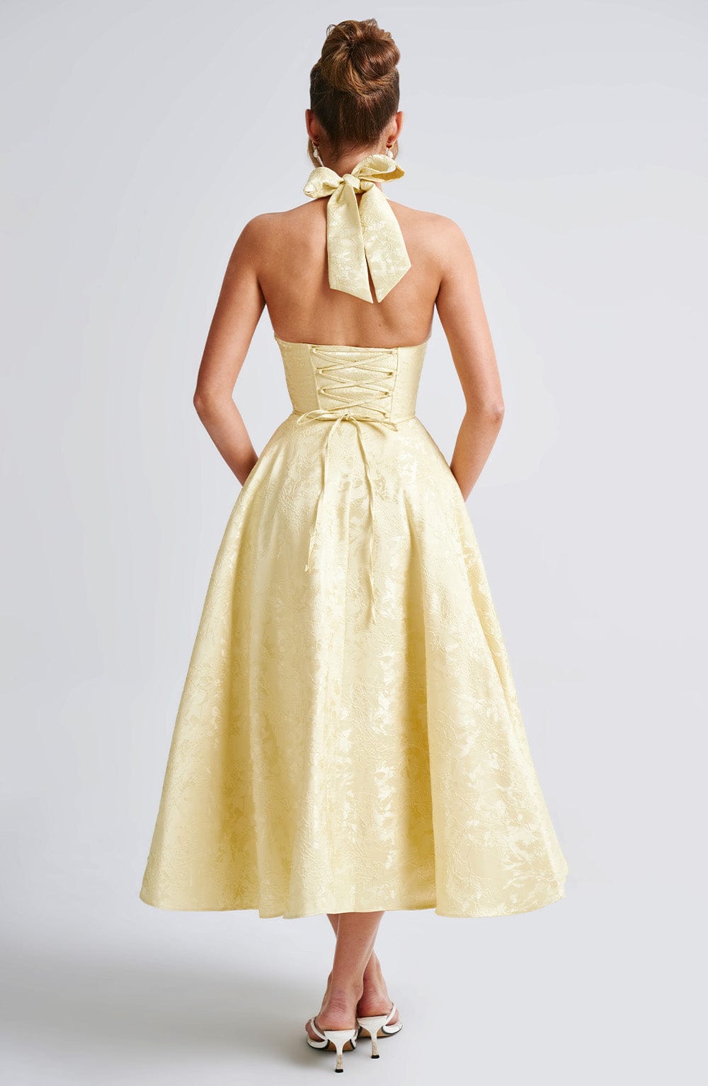 Ara™ | Midi Dress with Halter Neckline