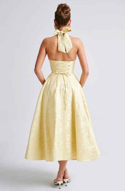 Ara™ | Midi Dress with Halter Neckline
