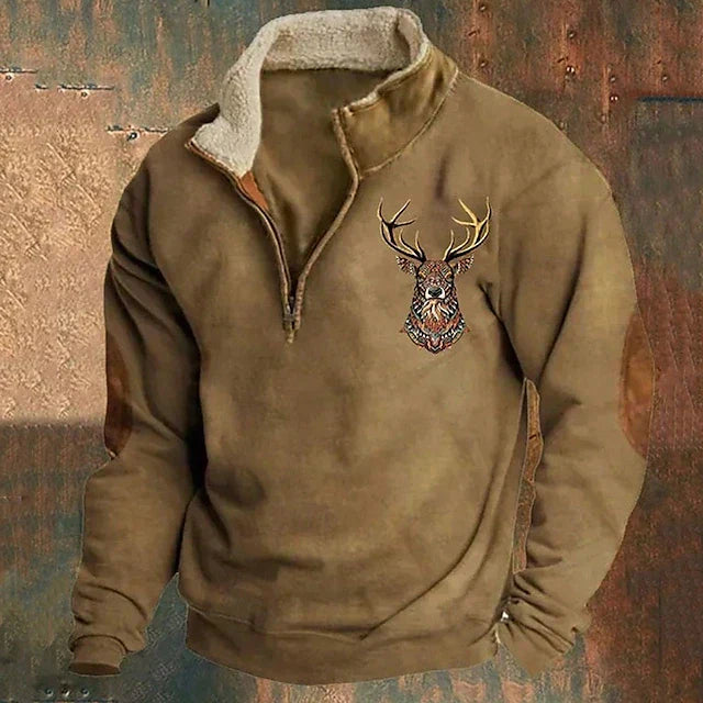 Christos™ | Sweater with Deer Detail