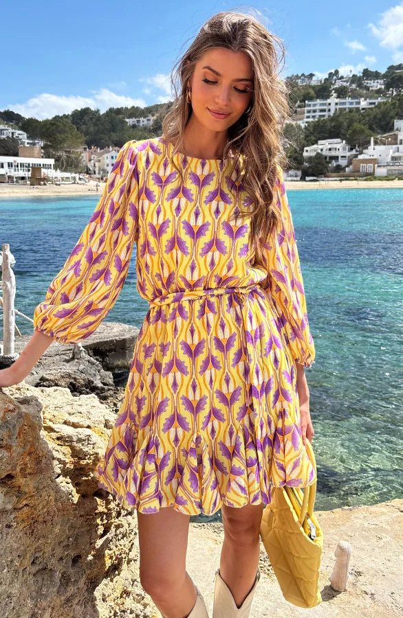 Eve™ | Linen Dress with Puffed Sleeves