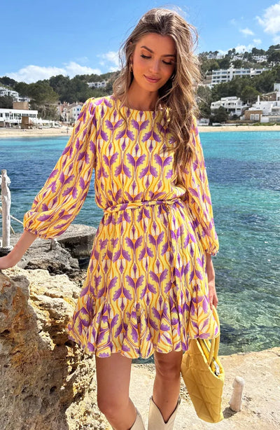 Eve™ | Linen Dress with Puffed Sleeves