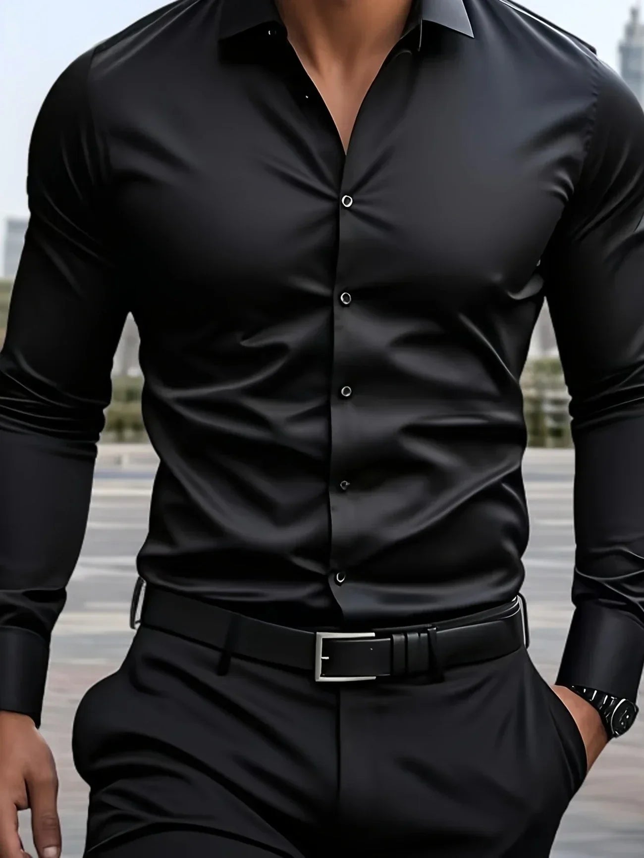 Byron™ | Elegant Butttoned Long-Sleeved Shirt