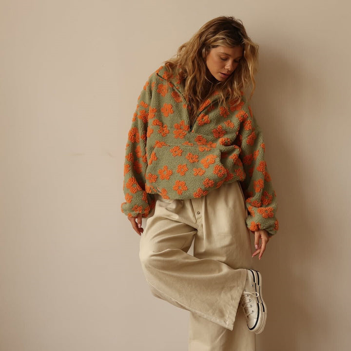 Bloom™ | Floral Warm Fleece Jacket