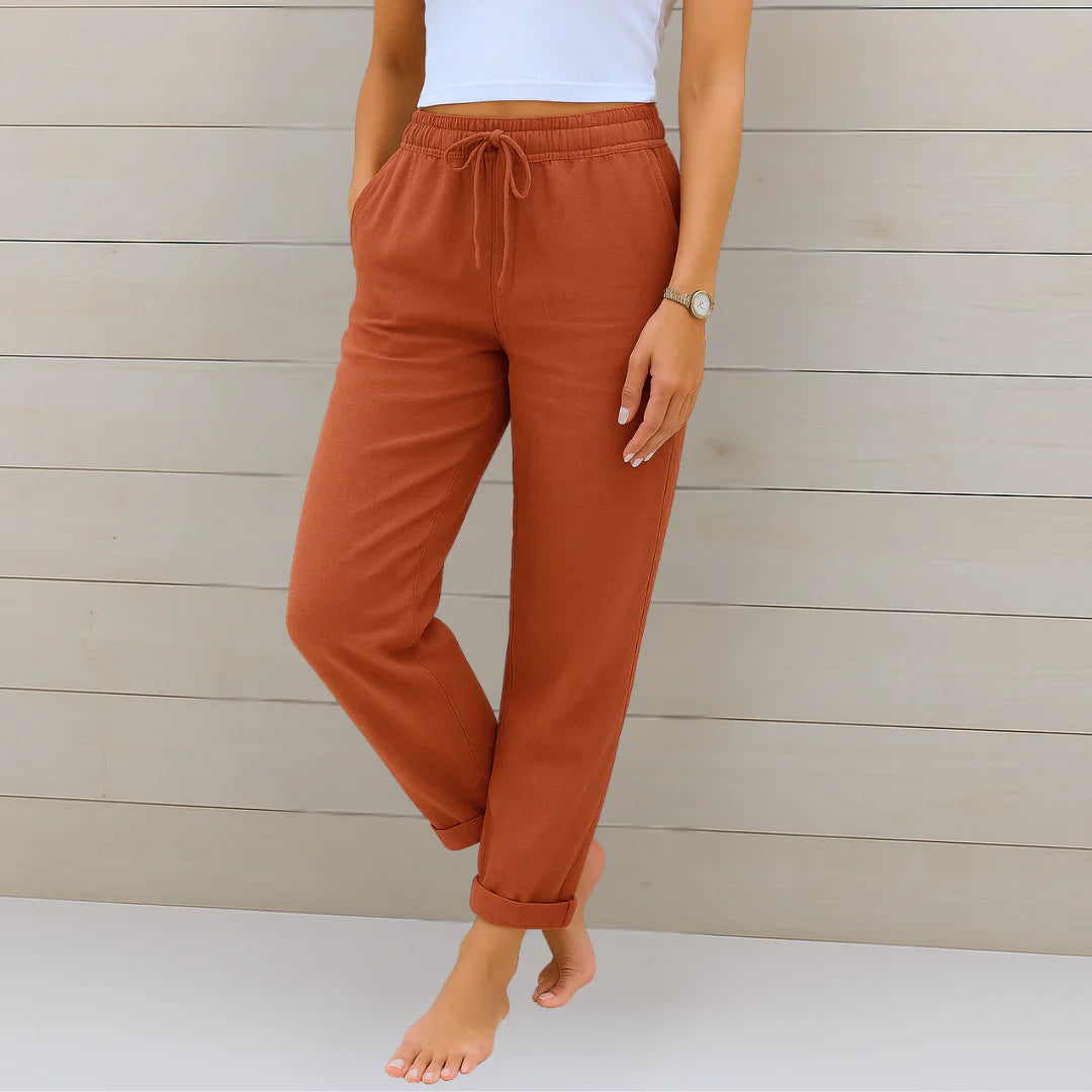Ellaine™ | Linen Stretch Trousers