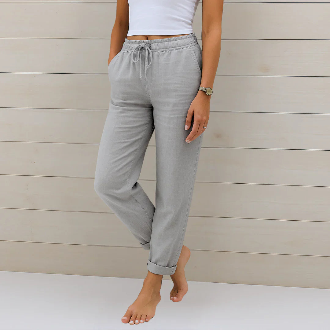 Ellaine™ | Linen Stretch Trousers