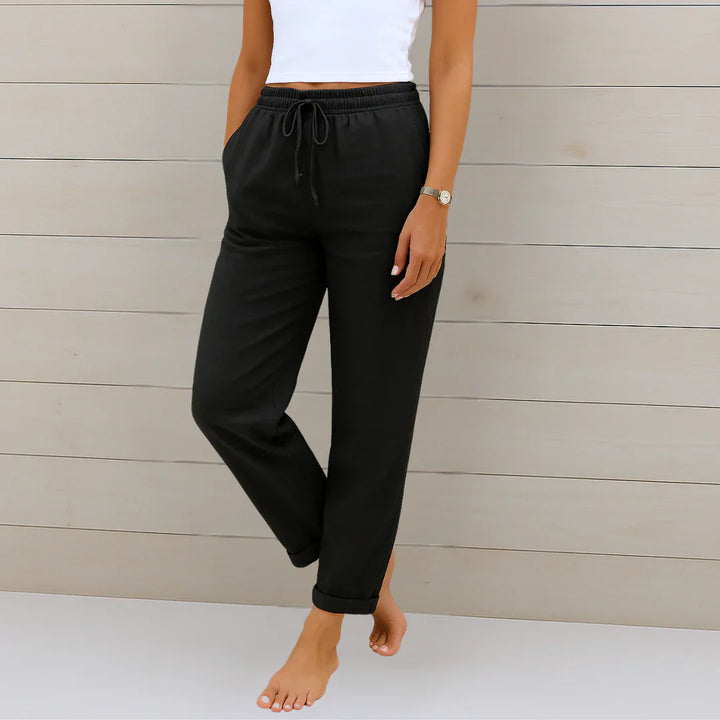Ellaine™ | Linen Stretch Trousers