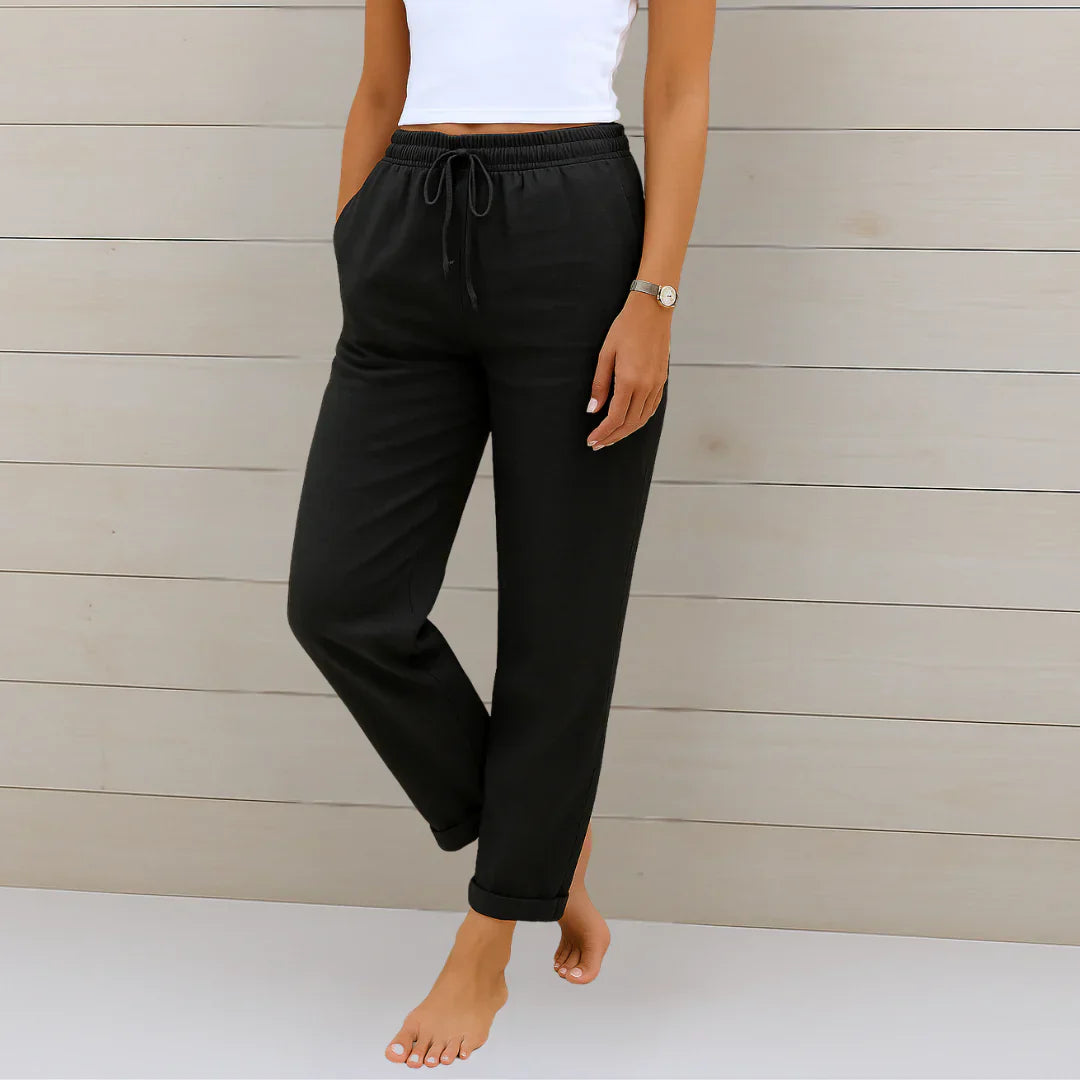 Ellaine™ | Linen Stretch Trousers