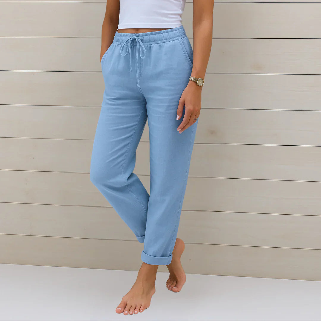 Ellaine™ | Linen Stretch Trousers