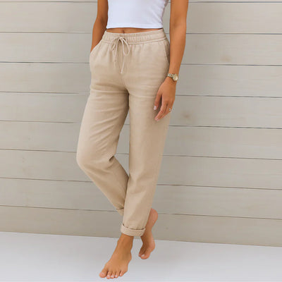 Ellaine™ | Linen Stretch Trousers