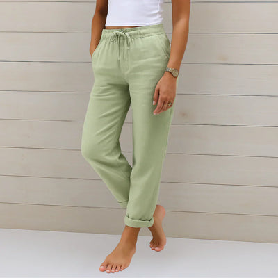 Ellaine™ | Linen Stretch Trousers