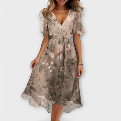 Annegret™ | Elegant V-Neck Dress