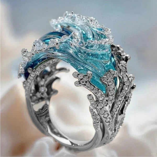 Pearl | Wave Design Ring