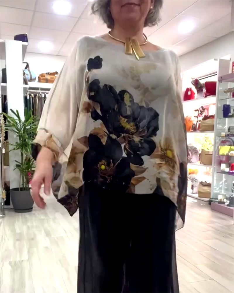 Dafne™ | Stylish Floral Top & Pants Set