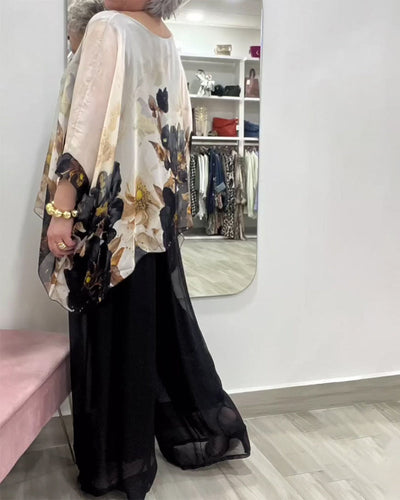 Dafne™ | Stylish Floral Top & Pants Set