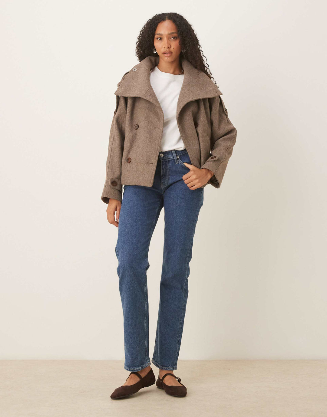 Simi™ | Citylight Cropped Trench Coat