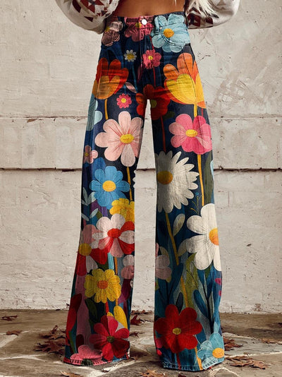 LÉNA | Elegant and Modern Floral Trousers
