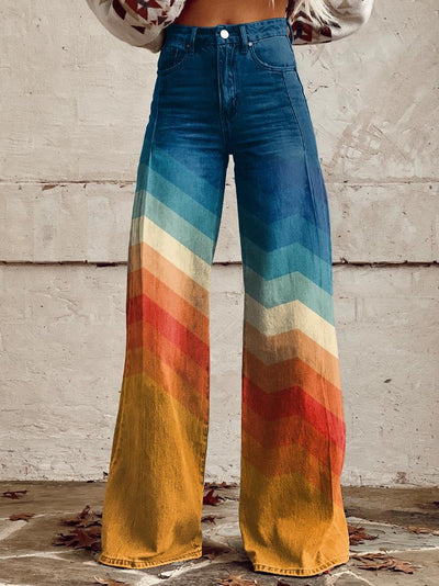 LÉA | Elegant Modern Retro Zigzag Pants