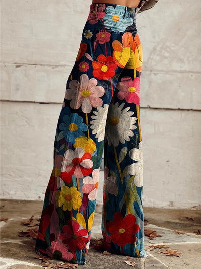 LÉNA | Elegant and Modern Floral Trousers