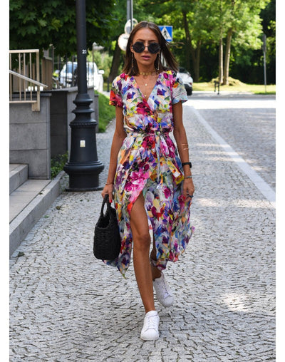Eva™ | Stylish V-Neck Dress