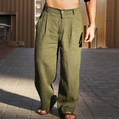 Salvero™ | Linen Trousers with Wide Legs