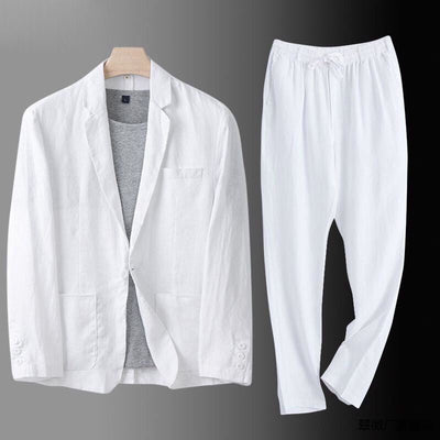 Savelli™ | Elegant Linen Suit