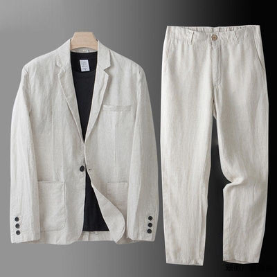 Savelli™ | Elegant Linen Suit