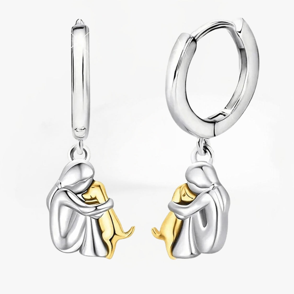Preston & Payton™ | Earrings with Dog Icon (Round Closure)