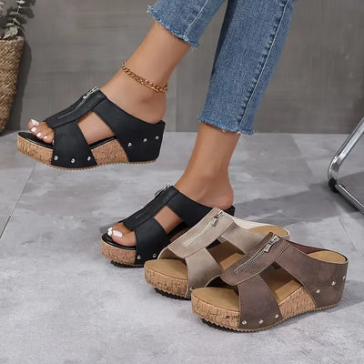 Naya™ | Orthopaedic Sandals with Open Toe and Wedge Heel