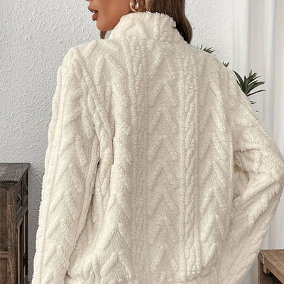 Half-Zip Sweatshirt with Fleece Pocket