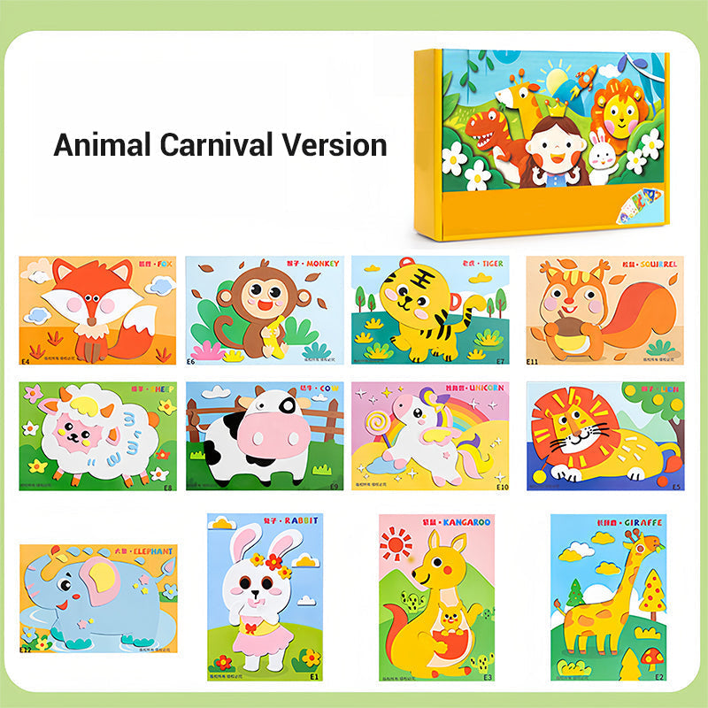 DIY 3D EVA Craft Stickers for Kids